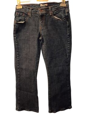 Levi's 529 Curvy Boot-Cut Jeans Women's Sz 8 Blue Stretch Mid Rise Western Rodeo